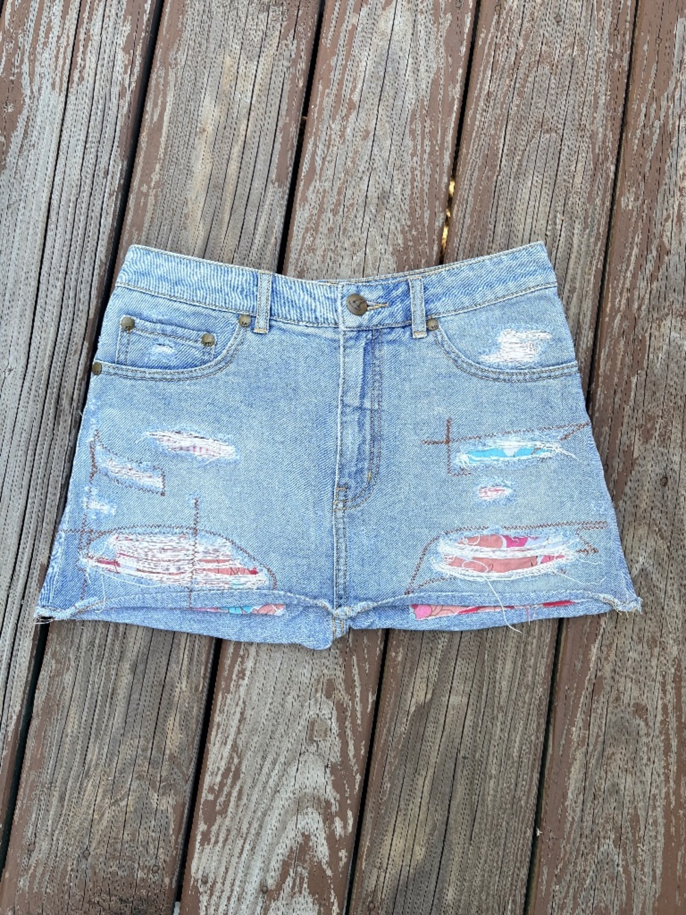 Free People Bandana Patchwork Mini Skirt | 2